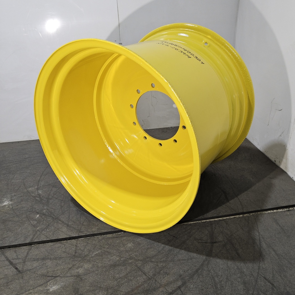27"W x 32"D, John Deere Yellow 10-Hole Formed Plate , 2.62" Offset