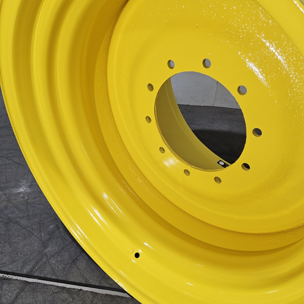 27"W x 32"D, John Deere Yellow 10-Hole Formed Plate , 2.62" Offset