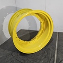 15"W x 28"D, John Deere Yellow 8-Hole Waffle Wheel (Groups of 2 Bolts) , 2.38" Offset
