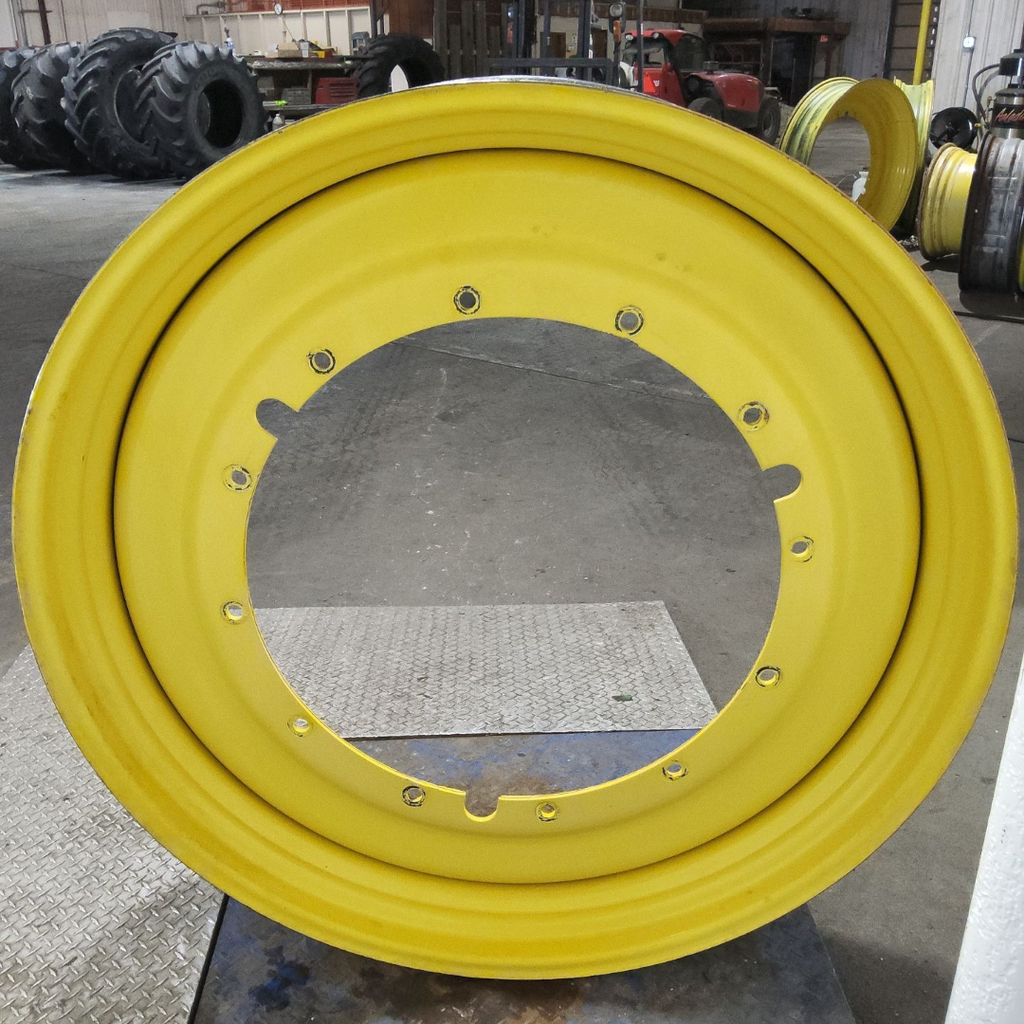 12"W x 50"D, John Deere Yellow 12-Hole Stub Disc , -3.12" Offset