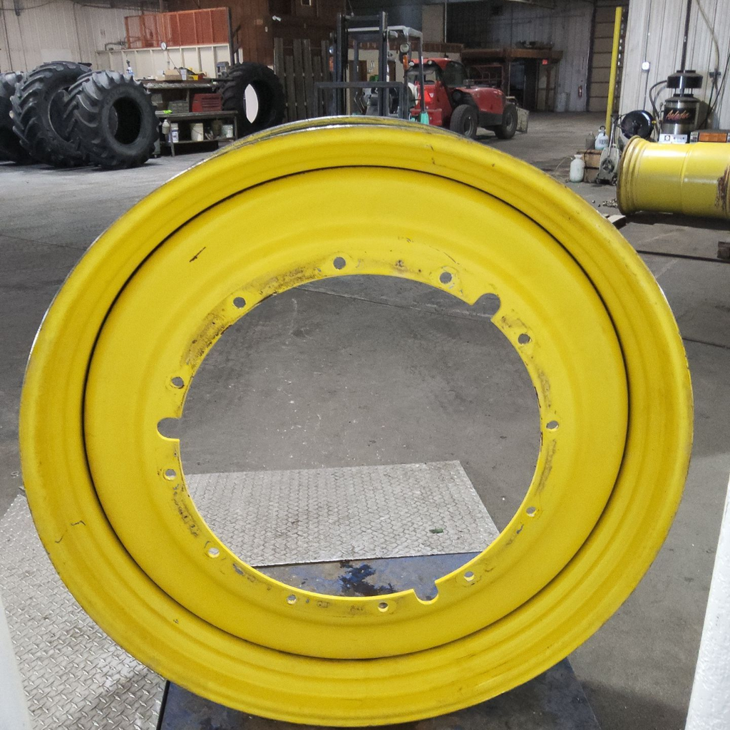12"W x 50"D, John Deere Yellow 12-Hole Stub Disc , -3.12" Offset