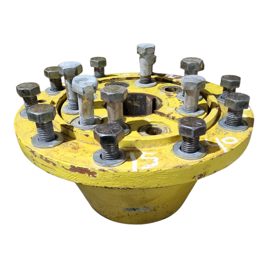 10-Hole Wedg-Lok Style, 3.62" (92.08mm) axle, John Deere Yellow