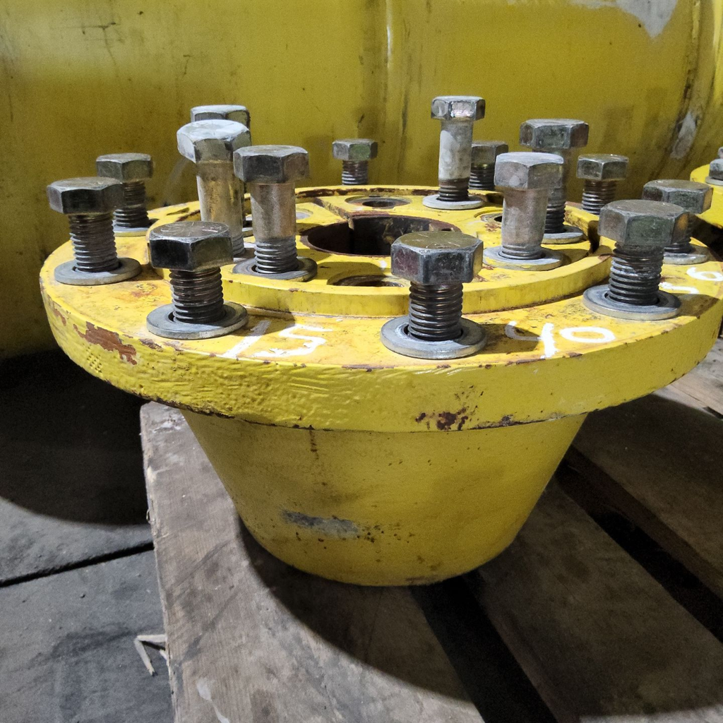 10-Hole Wedg-Lok Style, 3.62" (92.08mm) axle, John Deere Yellow