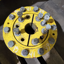 10-Hole Wedg-Lok Style, 3.62" (92.08mm) axle, John Deere Yellow