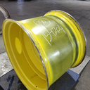 27"W x 38"D, John Deere Yellow 10-Hole Formed Plate , -3.62" Offset