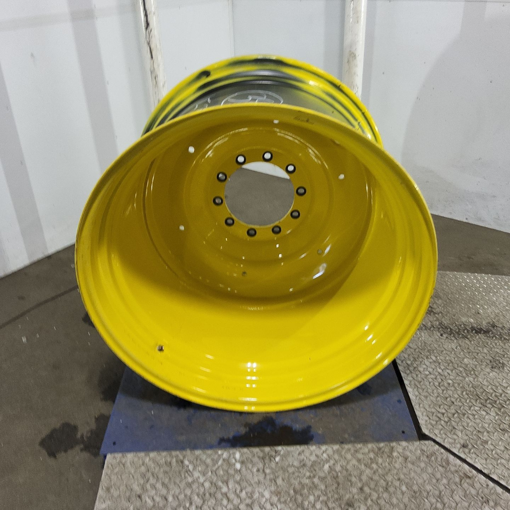 27"W x 38"D, John Deere Yellow 10-Hole Formed Plate , -11.38" Offset