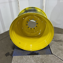 27"W x 38"D, John Deere Yellow 10-Hole Formed Plate , -11.38" Offset