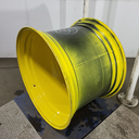 27"W x 38"D, John Deere Yellow 10-Hole Formed Plate , -11.38" Offset