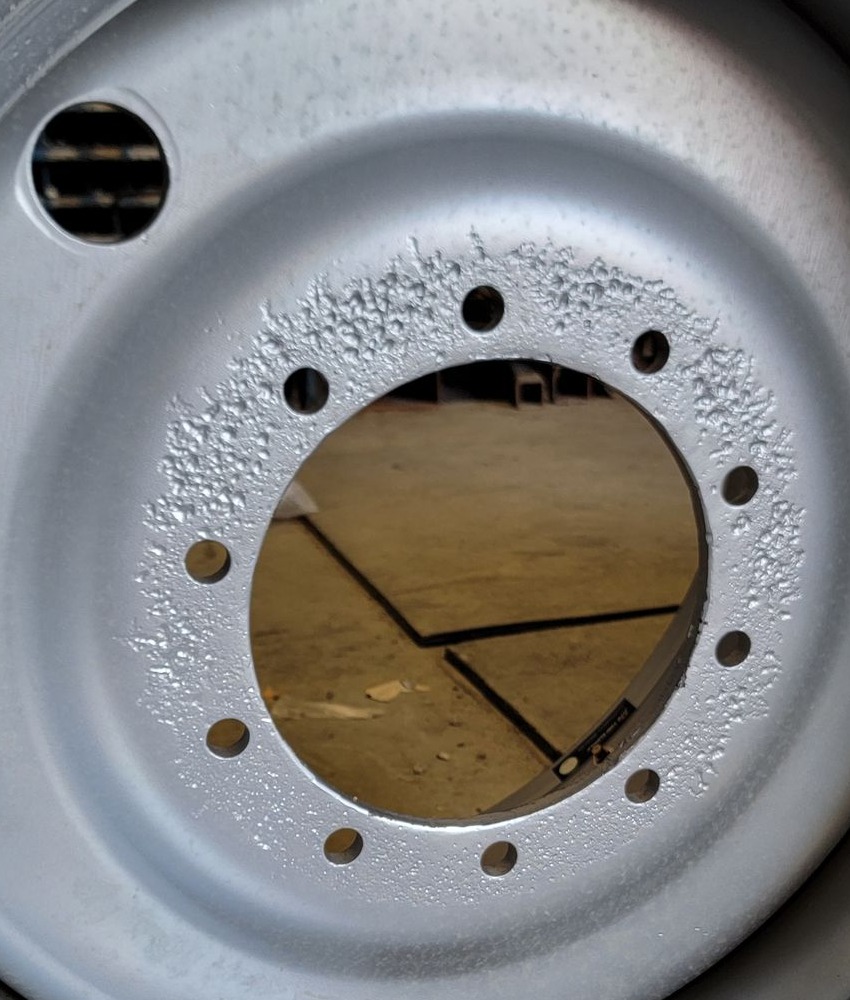 27"W x 32"D, Case IH Silver Mist 10-Hole Formed Plate , 2.81" Offset