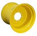 25"W x 26"D, John Deere Yellow 8-Hole Flat Plate , -1.12" Offset