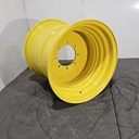 25"W x 26"D, John Deere Yellow 8-Hole Flat Plate , -1.12" Offset