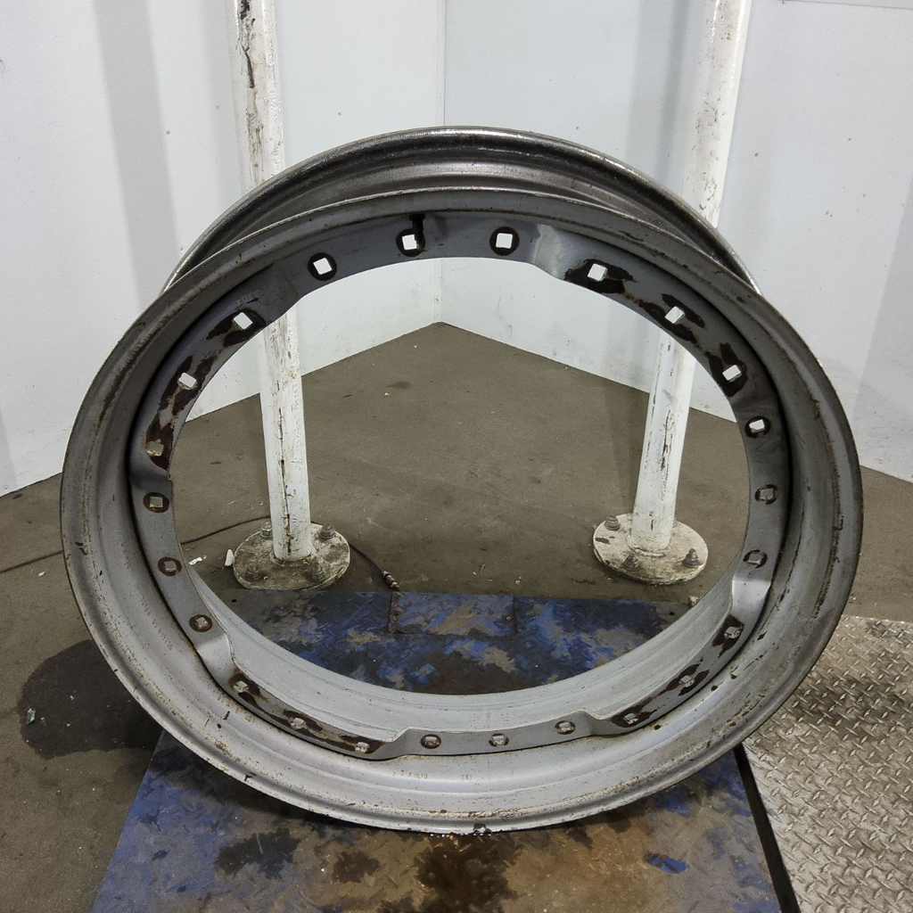 10"W x 38"D, Case IH Silver Mist 12-Hole Waffle Wheel (Groups of 3 bolts)