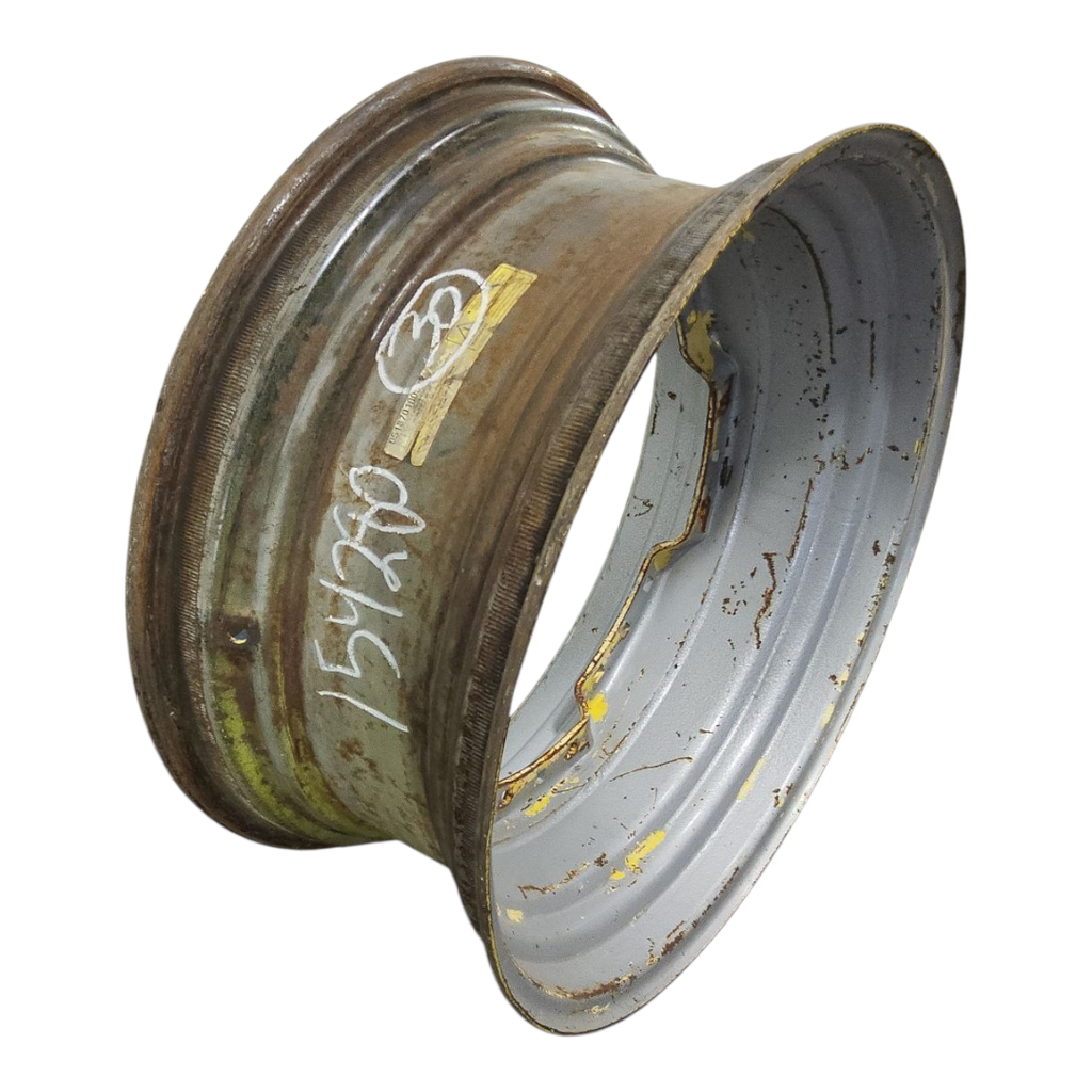 13"W x 30"D, Case IH Silver Mist 12-Hole Waffle Wheel (Groups of 3 bolts) , 7.25" Offset 13x30 SM waffle