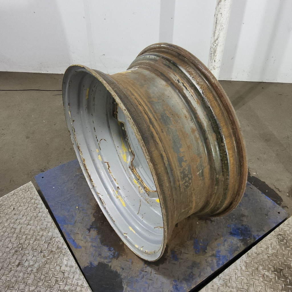13"W x 30"D, Case IH Silver Mist 12-Hole Waffle Wheel (Groups of 3 bolts) , 7.25" Offset 13x30 SM waffle
