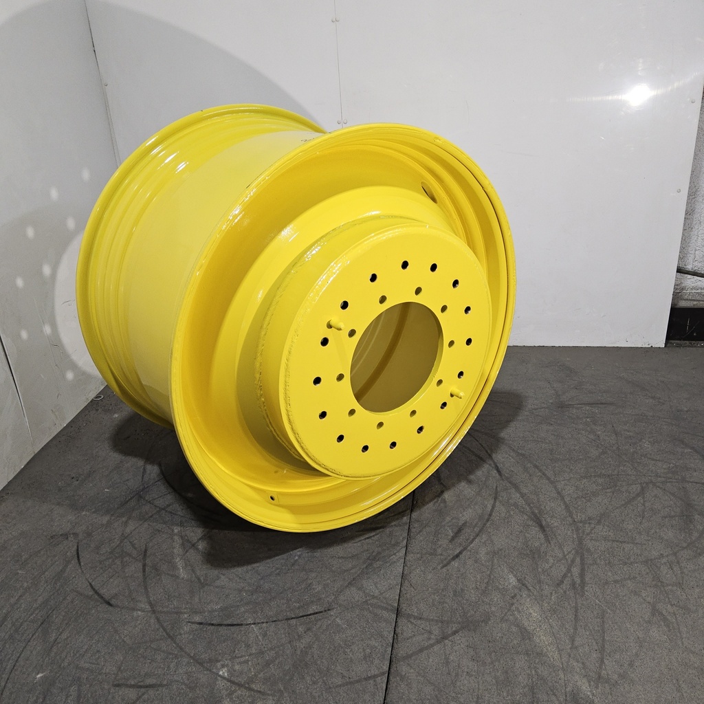 23"W x 38"D, John Deere Yellow 10-Hole Straddle Dual - Inside Main , 15.88" Offset
