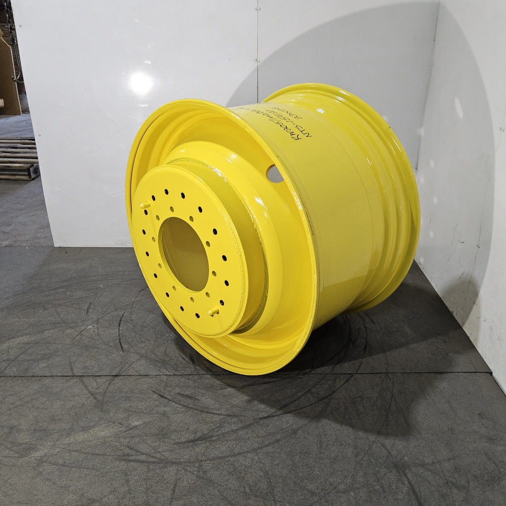 23"W x 38"D, John Deere Yellow 10-Hole Straddle Dual - Inside Main , 15.88" Offset