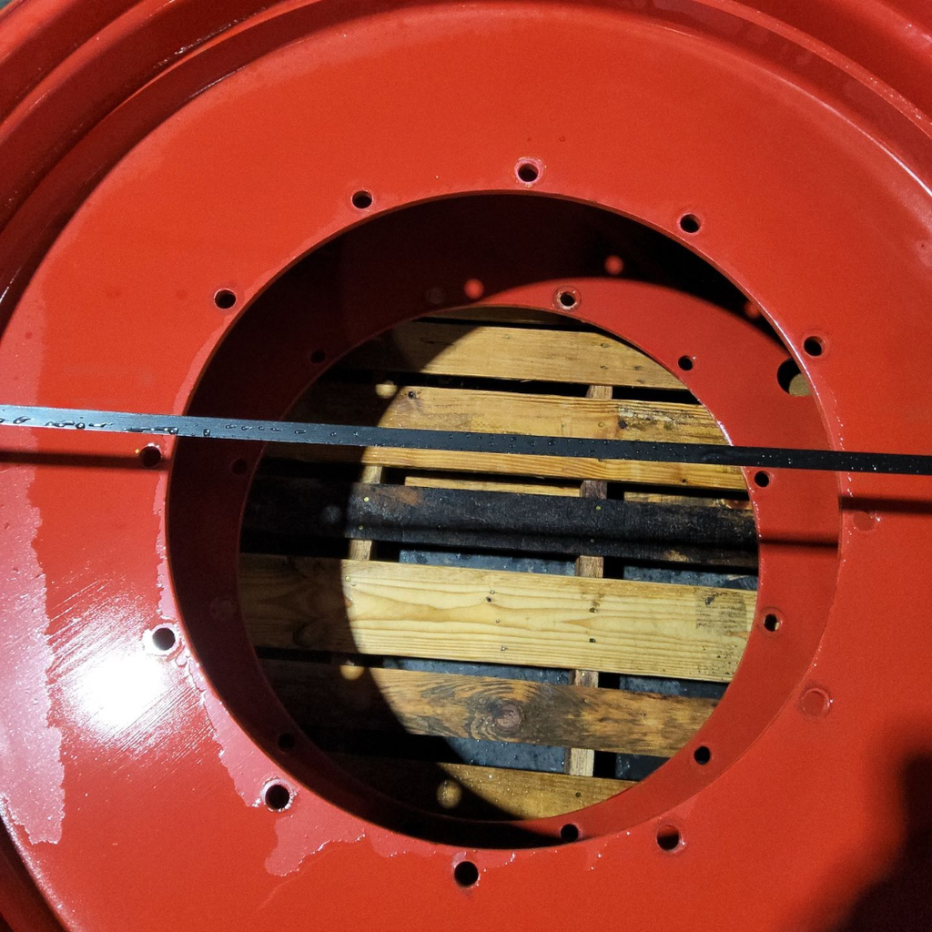 10"W x 54"D, Fendt/Agco Red 12-Hole Stub Disc