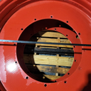 10"W x 54"D, Fendt/Agco Red 12-Hole Stub Disc