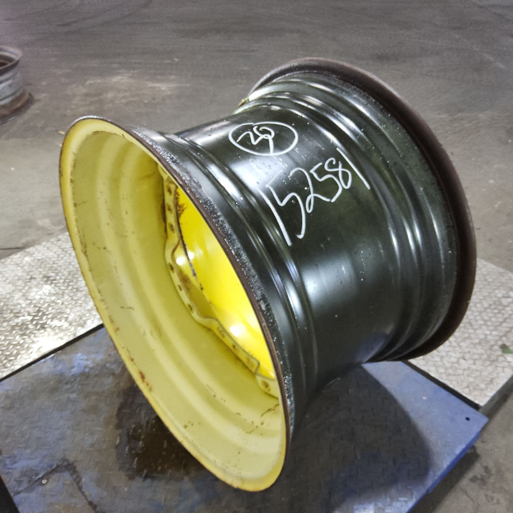 20"W x 30"D, John Deere Yellow 12-Hole Waffle Wheel (Groups of 3 bolts) , 10.38" Offset