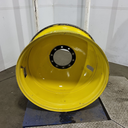 16"W x 38"D, John Deere Yellow 10-Hole Dolly Dual , -13.12" Offset