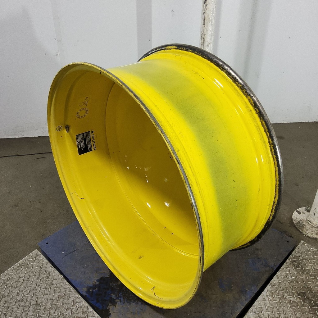 16"W x 38"D, John Deere Yellow 10-Hole Dolly Dual , -13.12" Offset