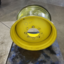 18"W x 28"D, John Deere Yellow 8-Hole Formed Plate , 5.12" Offset