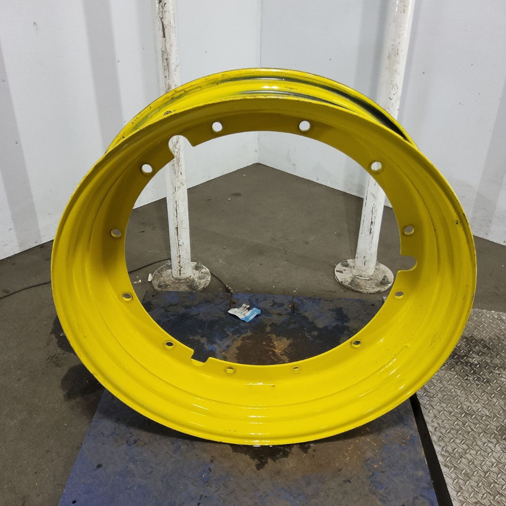 10"W x 38"D, John Deere Yellow 12-Hole Stub Disc , 5.38" Offset