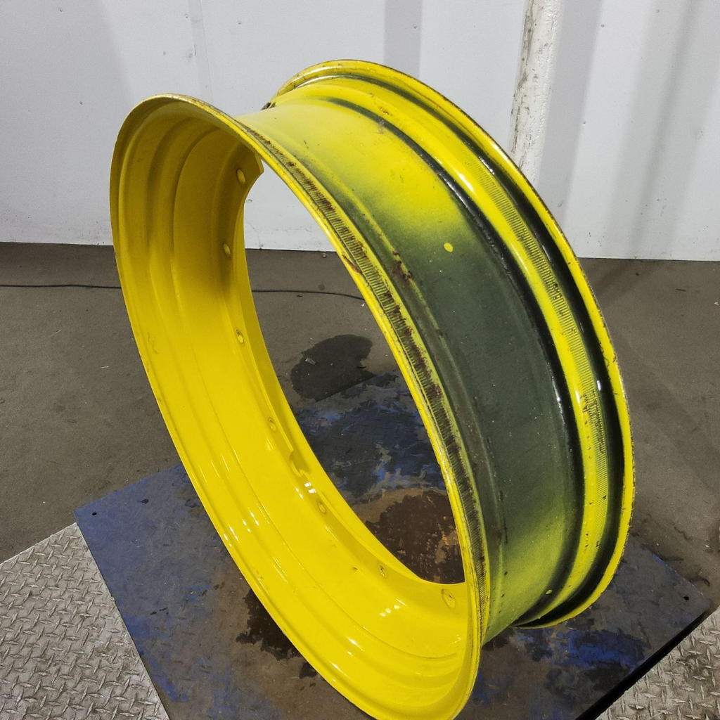 10"W x 38"D, John Deere Yellow 12-Hole Stub Disc , 5.38" Offset