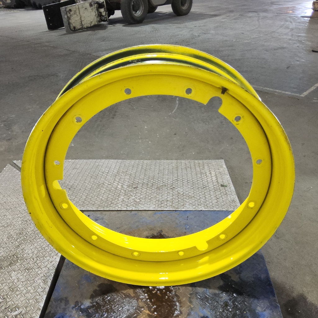 10"W x 38"D, John Deere Yellow 12-Hole Stub Disc , 5.38" Offset