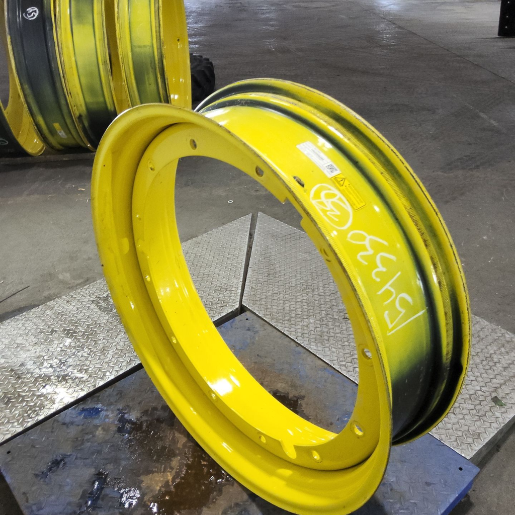 10"W x 38"D, John Deere Yellow 12-Hole Stub Disc , 5.38" Offset