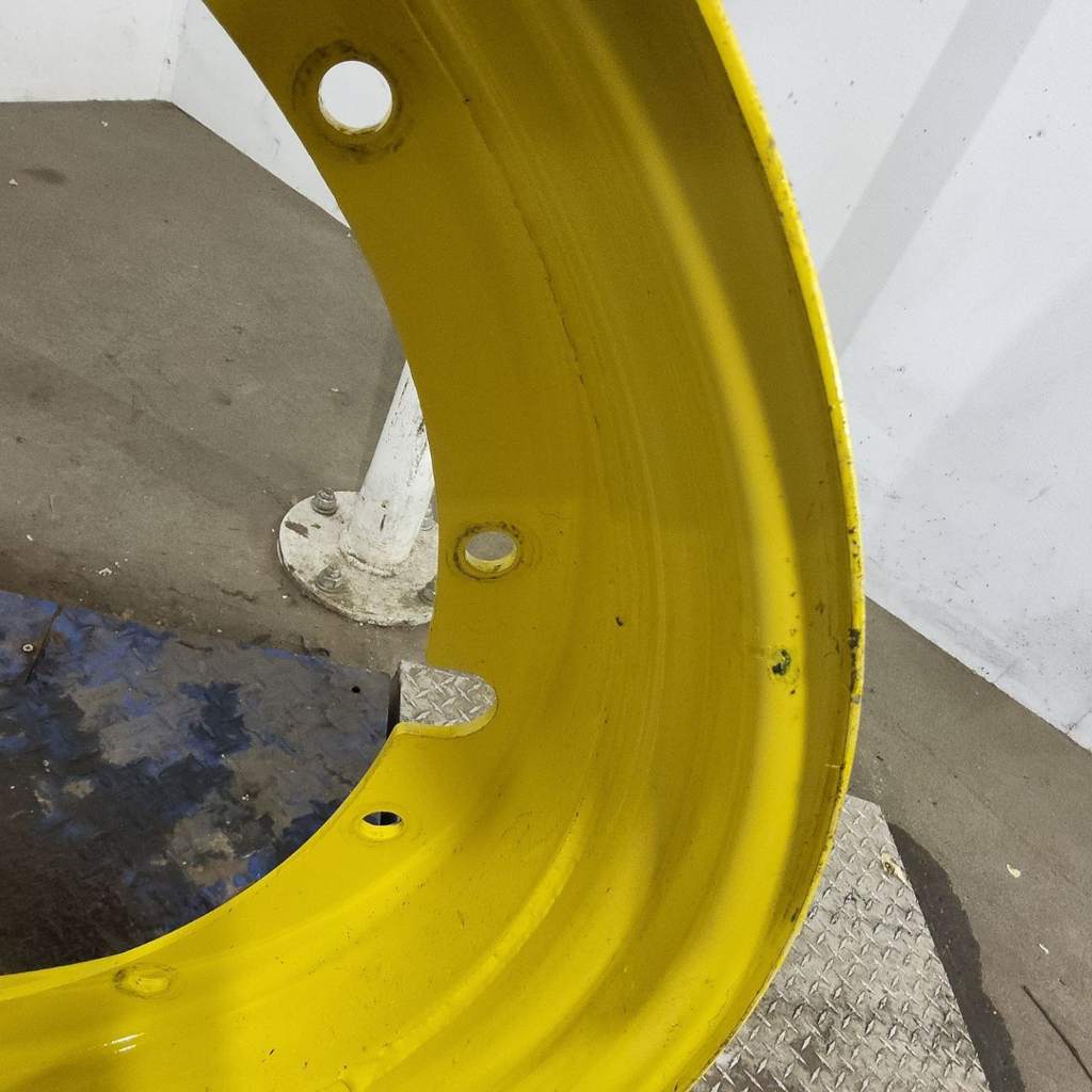 10"W x 38"D, John Deere Yellow 12-Hole Stub Disc , 5.38" Offset