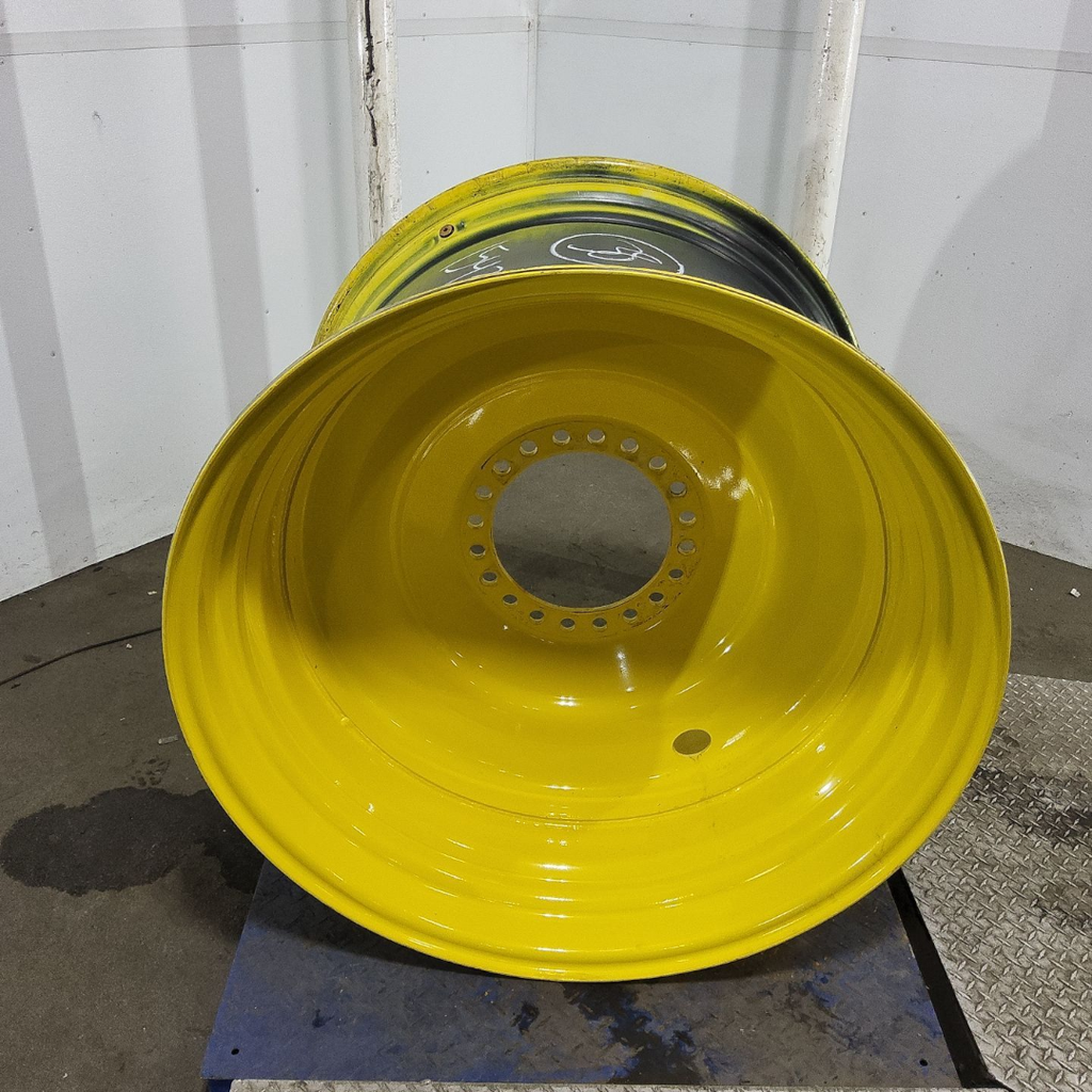 27"W x 38"D, John Deere Yellow 20-Hole Formed Plate , 1" Offset