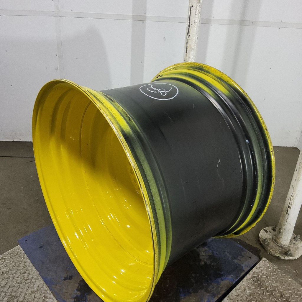 27"W x 38"D, John Deere Yellow 20-Hole Formed Plate , 1" Offset
