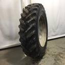 18.4/R42 Armstrong Hi Traction Lug Radial R-1 on Case IH Silver Mist 0-Hole Double Bevel 42" Cast 60%