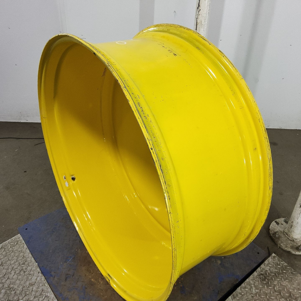 16"W x 42"D, John Deere Yellow 10-Hole Formed Plate , -11.75" Offset