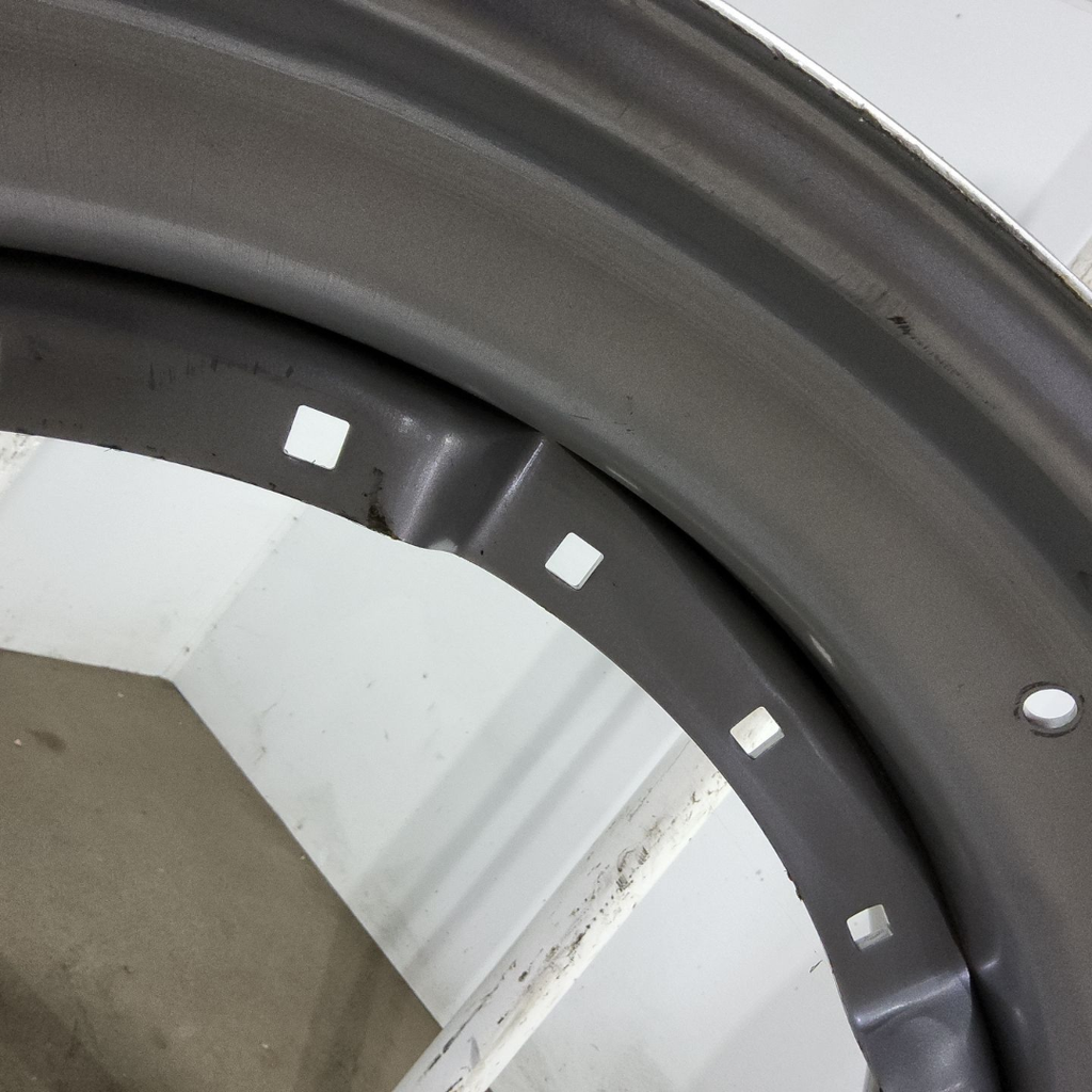 16"W x 42"D, Case IH Silver Mist 12-Hole Waffle Wheel (Groups of 3 bolts)