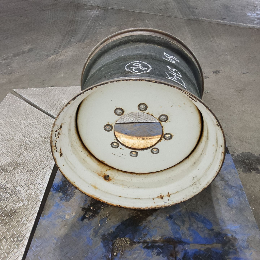20"W x 26"D, New Holland White 8-Hole Formed Plate , 3.88" Offset