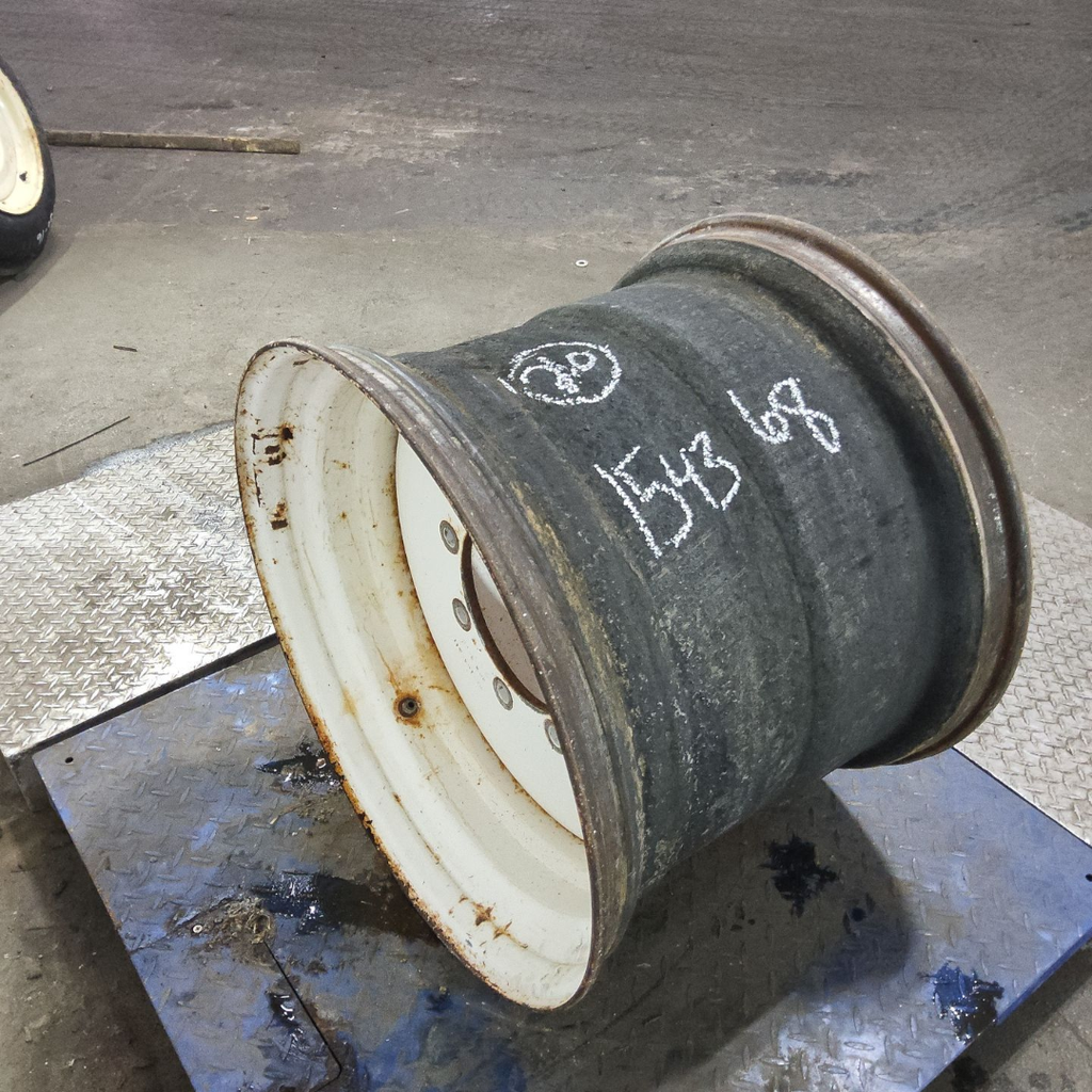 20"W x 26"D, New Holland White 8-Hole Formed Plate , 3.88" Offset