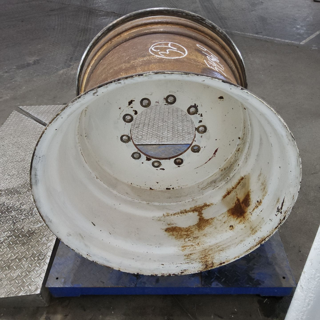 27"W x 32"D, New Holland White 10-Hole Formed Plate , 1.12" Offset