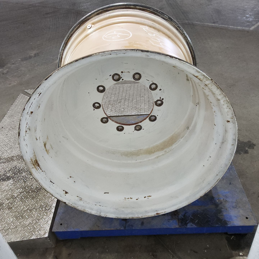 27"W x 32"D, New Holland White 10-Hole Formed Plate , 1.12" Offset