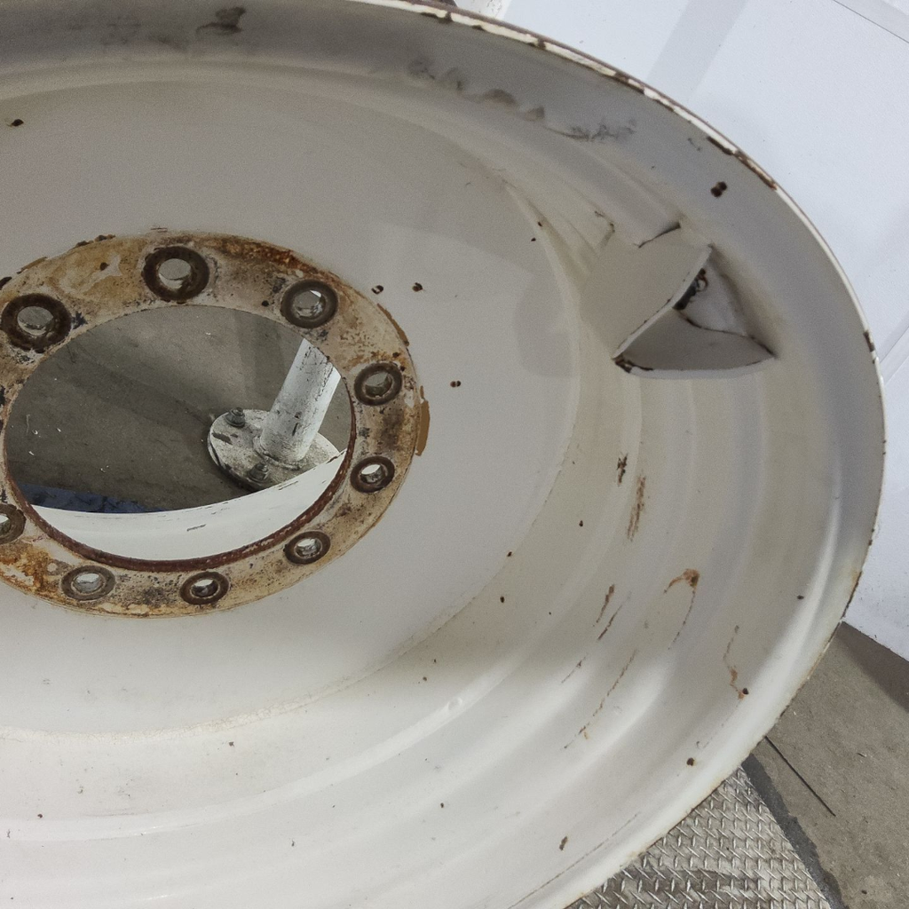 27"W x 32"D, New Holland White 10-Hole Formed Plate , 1.12" Offset
