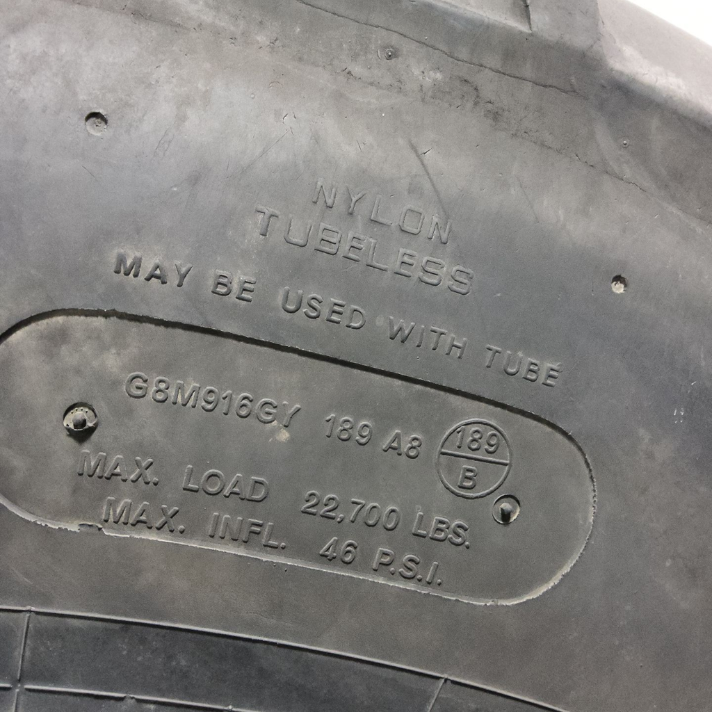 LSW1100/45R46 Goodyear Farm DT930 R-1W 189A8 80%