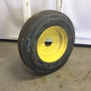 11/-22.5 Samson RB 465 Trailer Express Plus ST on John Deere Yellow 8-Hole Implement 80%