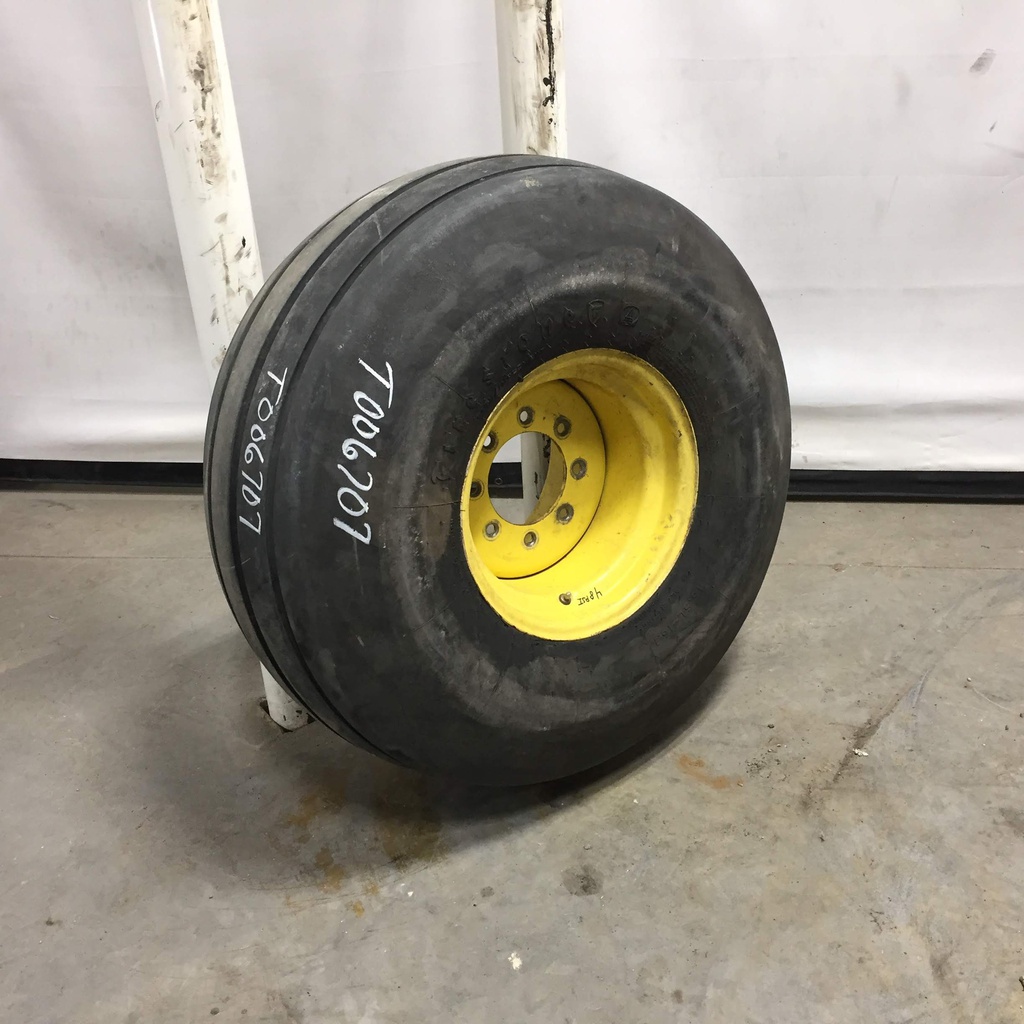 16.5/L-16.1 Firestone Farm Implement I-1 on John Deere Yellow 8-Hole Implement 70%