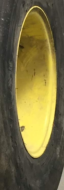 14"W x 16.1"D, John Deere Yellow 8-Hole Implement