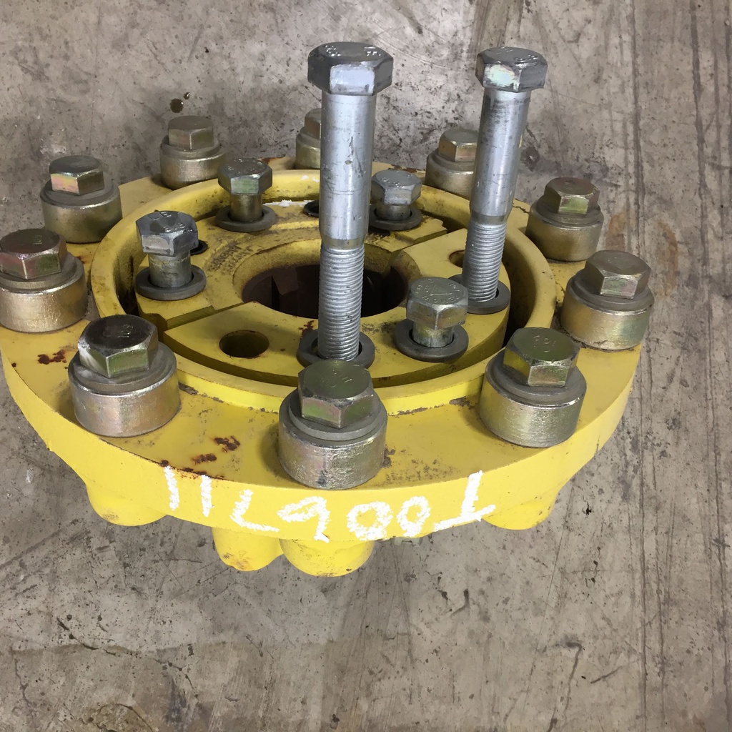 10-Hole Wedg-Lok OE Style, 3.937" (100mm) axle, John Deere Yellow