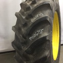 620/70R42 Firestone Radial All Traction DT R-1W on John Deere Yellow 12-Hole Stub Disc 75%