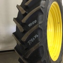 480/80R50 Mitas AC85 Radial R-1W on Case IH Silver Mist 10-Hole Formed Plate W/Weight Holes 95%