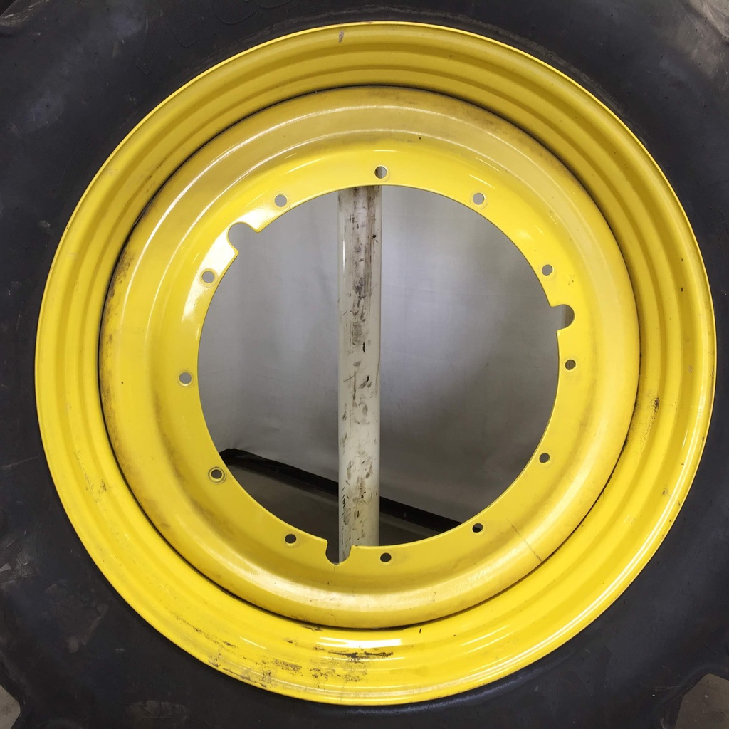 480/80R50 Mitas AC85 Radial R-1W on John Deere Yellow 12-Hole Stub Disc 95%