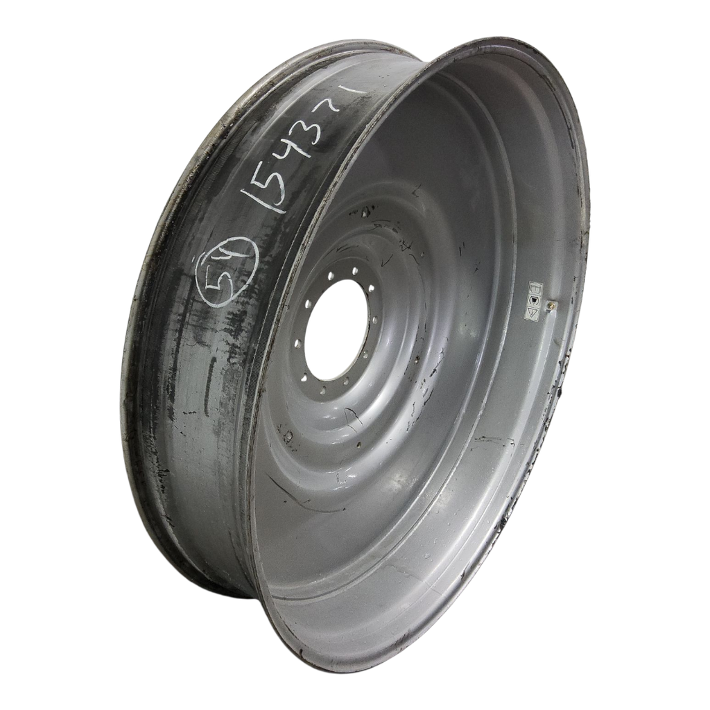 12"W x 54"D, Case IH Silver Mist 10-Hole Formed Plate , -9" Offset